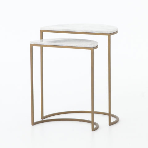 Ane Nesting Tables - Iron Matte Brass