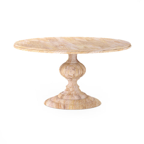 Magnolia Round Dining Table 60"- Whitewash