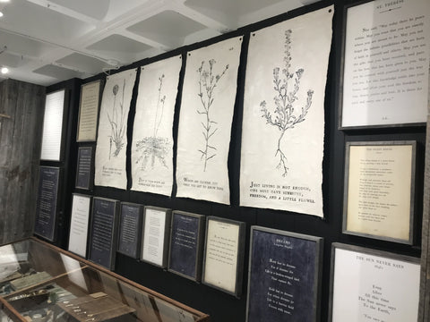 Just Living is Not Enough- Botanical Wall Tarp