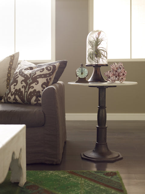 Lucy Side Table - White Marble