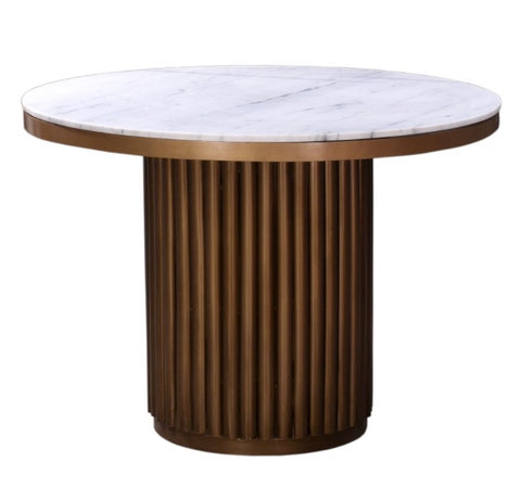 Tower Dining Table - White Marble