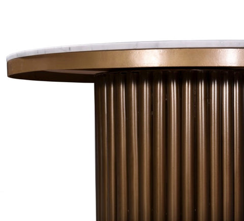 Tower Dining Table - White Marble