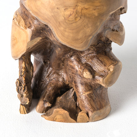 Teak Stool- Aged Natural Teak