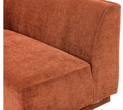 Yoon 2 Seat Sofa Left Rust