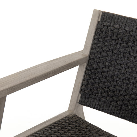 Delano Outdoor Chair & Ottoman-Grey