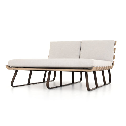 Dimitri Outdoor Double Daybed-Stone Grey