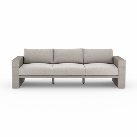 Leroy Outdoor Sofa-96"-Grey/Stone Grey