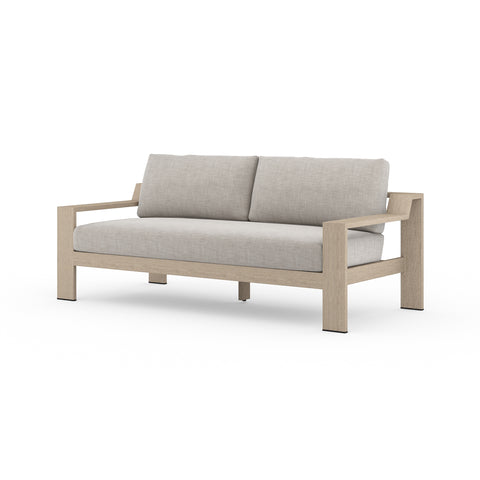 Monterey Outdoor Sofa-74"-Brown/Stone Grey
