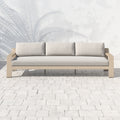 Monterey Outdoor Sofa-106"-Brown/Stone Grey