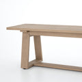 Atherton Outdoor Dining Bench-Brown