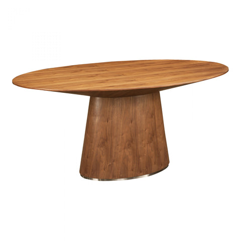 Otago Oval Dining Table - Walnut