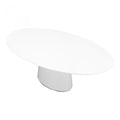 Otago Oval Dining Table - White