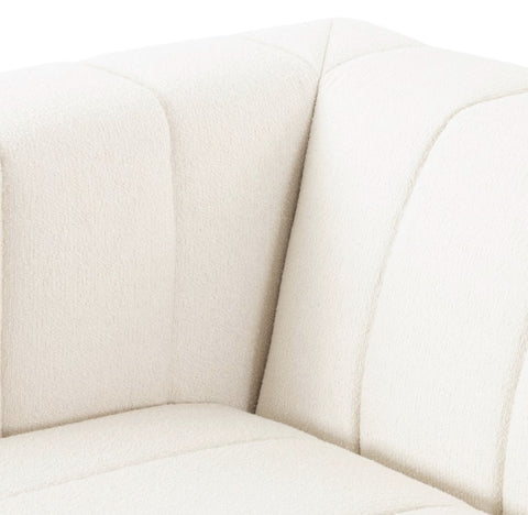 Langham Channeled LAF Sectional Piece - Fayette Cloud