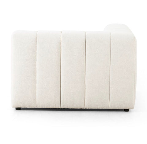 Langham Channeled LAF Sectional Piece - Fayette Cloud