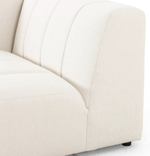 Langham Channeled LAF Sectional Piece - Fayette Cloud