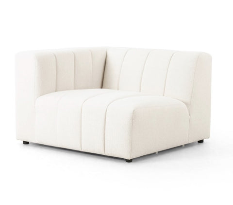Langham Channeled LAF Sectional Piece - Fayette Cloud
