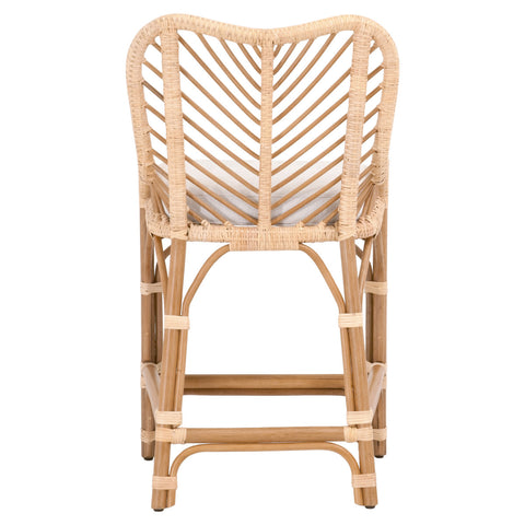 Laguna Counter Stool - Sanded Peel Rattan