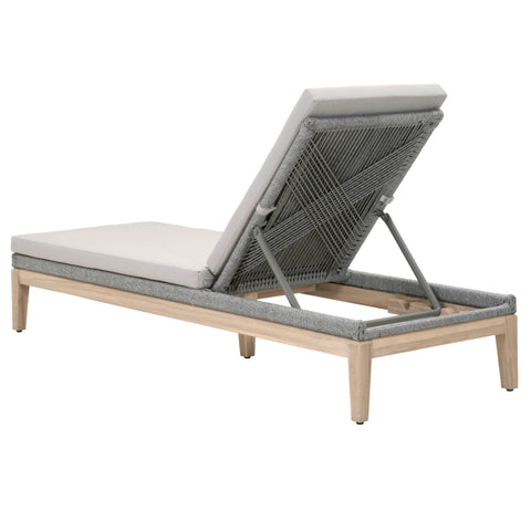 Loom Outdoor Chaise - Platinum Rope