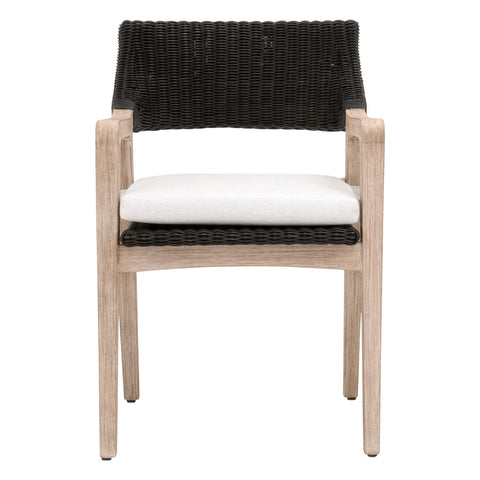 Lucia Arm Chair - Black Rattan