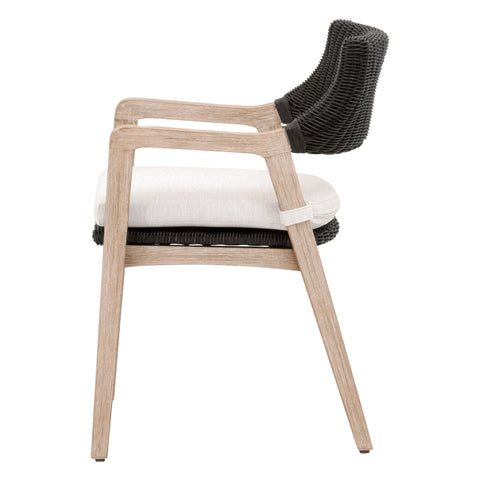 Lucia Arm Chair - Black Rattan