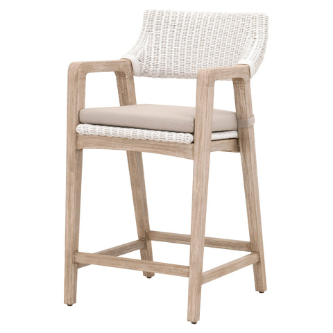 Lucia Counter Stool - White Rattan