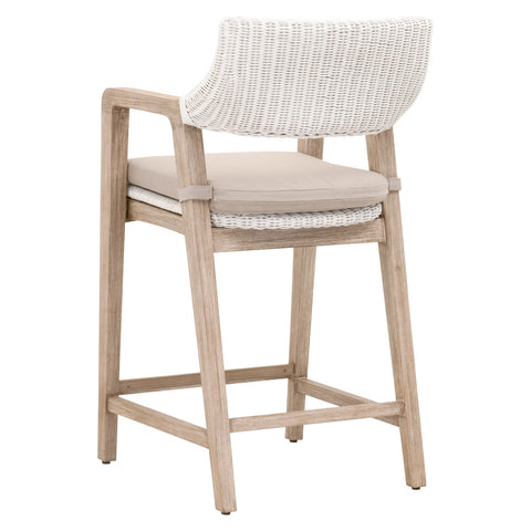 Lucia Counter Stool - White Rattan