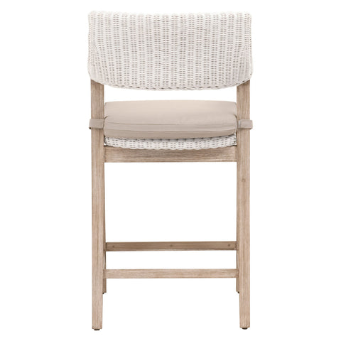 Lucia Counter Stool - White Rattan