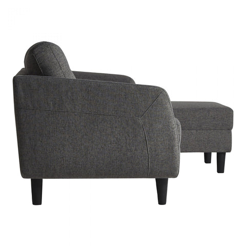 Belagio Sofa Bed with Chaise Charcoal