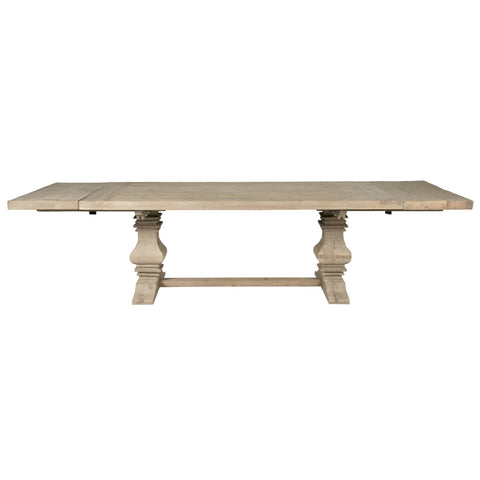 Monastery Extension Dining Table - Smoke Gray Pine