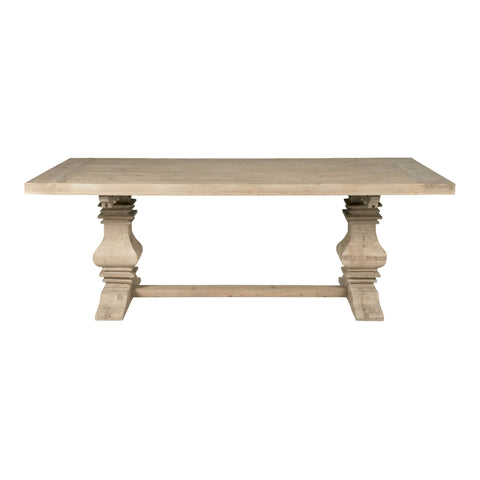 Monastery Extension Dining Table - Smoke Gray Pine