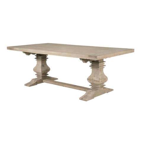 Monastery Extension Dining Table - Smoke Gray Pine