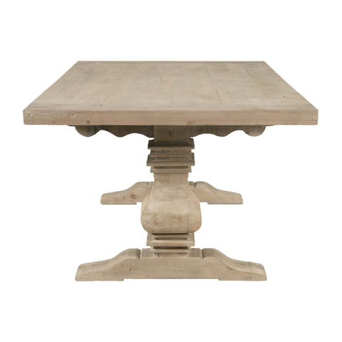 Monastery Extension Dining Table - Smoke Gray Pine