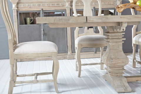 Monastery Extension Dining Table - Smoke Gray Pine