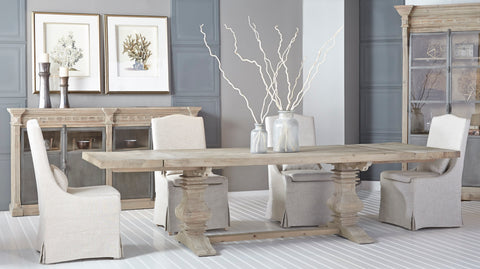 Monastery Extension Dining Table - Smoke Gray Pine
