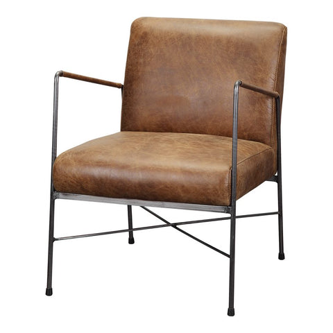 Dagwood Leather Arm Chair Brown