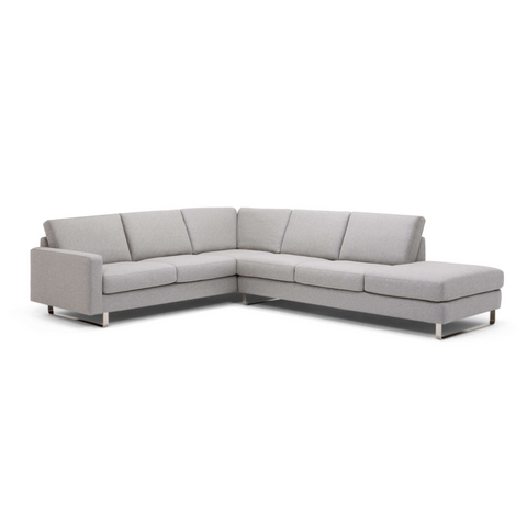 Oskar 2-Piece Sectional Sofa With Headrests Option- Fabric