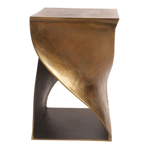 Twist Accent Table - Brass