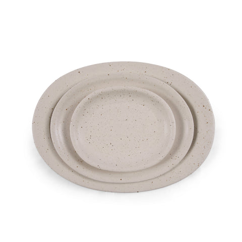 Oval Speckled Ceramic Platter