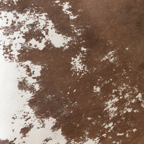 Harland Modern Hide Pillow - Warm Brown