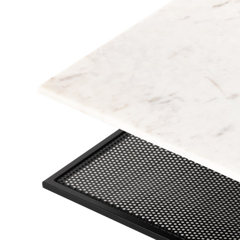 Olivia Square Coffee Table- Iron Matte Black