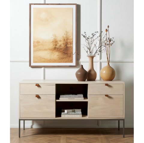 Trey Modular Filing Credenza- Dove Poplar