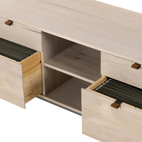 Trey Modular Filing Credenza- Dove Poplar