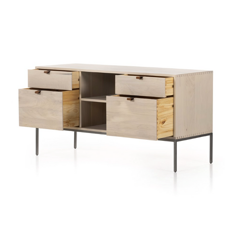 Trey Modular Filing Credenza- Dove Poplar