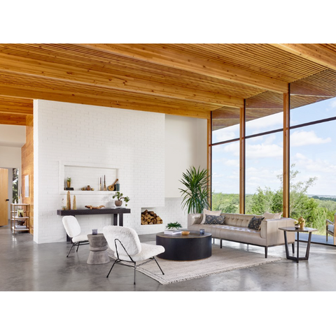 Lily Console Table- Antique Brass