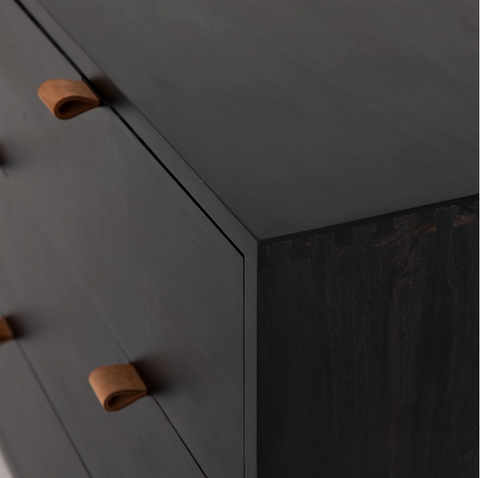 Trey 7 Drawer Dresser - Black Wash Poplar