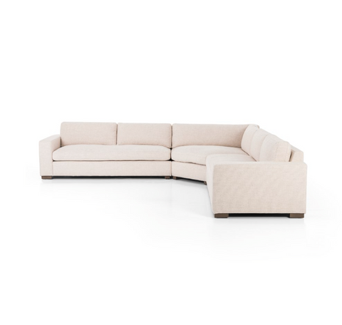 Boone 3Pc Large Sectional-Thames Cream
