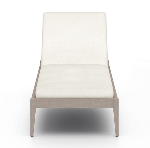 Sherwood Outdoor Chaise-Grey/Natural Ivory
