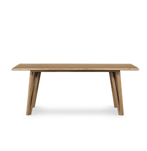 Leah Dining Table - Whitewash On Oak