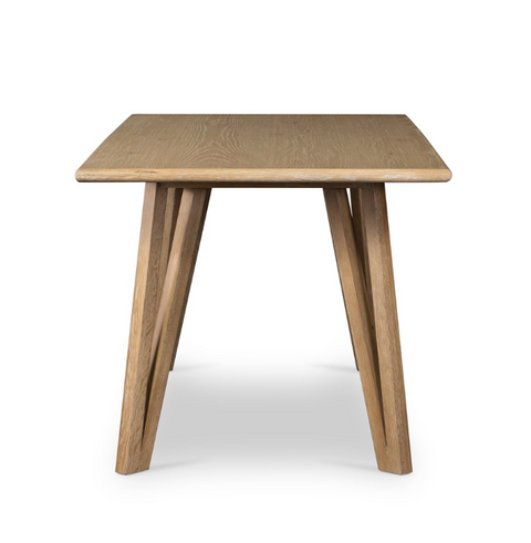 Leah Dining Table - Whitewash On Oak