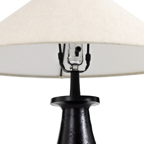 Innes Tapered Shade Table Lamp - Matte Black